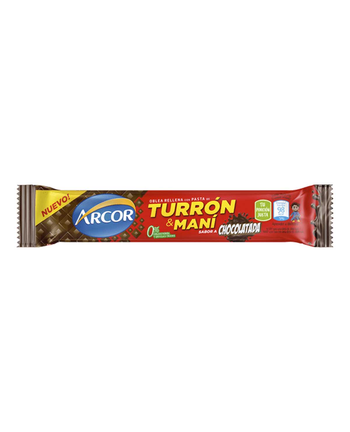 Turrón y Mani  Arcor Chocolatada x 25 Gr